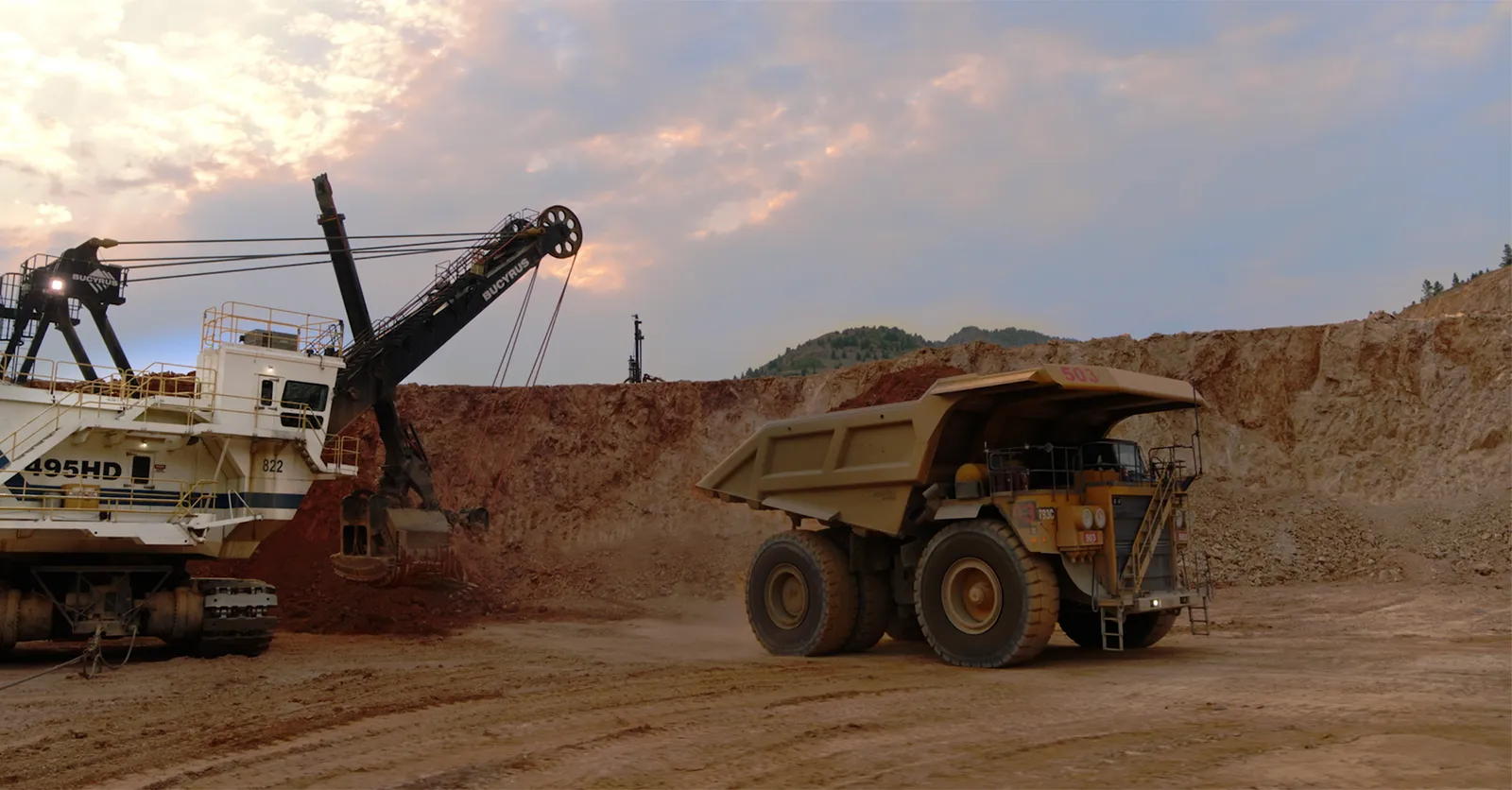 Engineer on site at a mining operation
